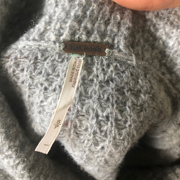 Free People Slouchy Oversized Wool Cowl Neck Sweater - Picture 4 of 9